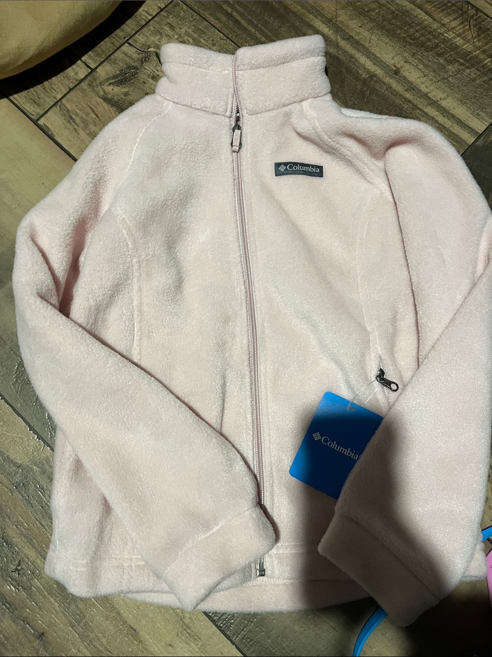Columbia Light Pink Full-Zip Fleece Jacket